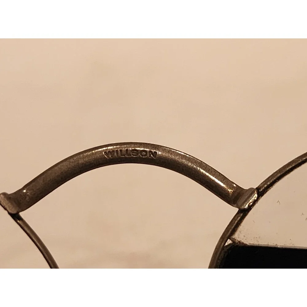 Antique 1/2 Tinted Willson Sunglasses Spectacles‎ Steampunk Safety Glasses